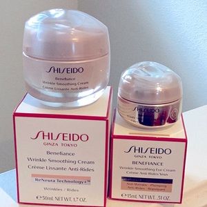New bundle! Shiseido Wrinkle smoothing Cream plus wrinkle smoothing eye cream
